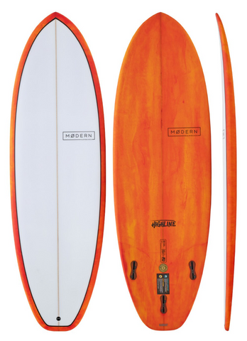 Modern Highline Surfboard, 6'8