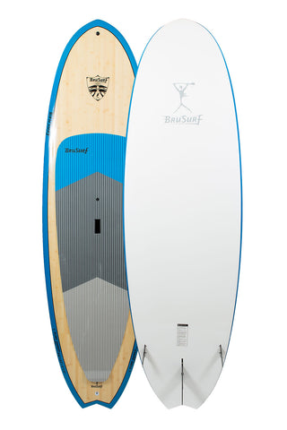 9’6″ BruSurf Surfshred Bamboo Standup Paddle Board